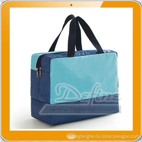 Combining Wet and Dry Bag Swimsuit Organizer Bag with Shoes Pockets
